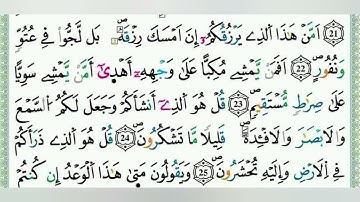 سورة الملك تلاوة هادئة جدا 😍🧠 اللهم إجعل القرآن الكريم ربيع قلوبنا ونور صدورنا 🤲🫀