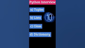 Which of the following is not a core data type in Python programming  #python3 #quiz #interview