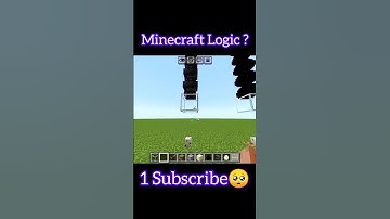 Minecraft logic ? #minecraft #viralshorts #gaming