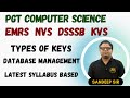 Types of Keys in DBMS | PGT Computer Science Preparation | EMRS / NVS / KVS / DSSSB