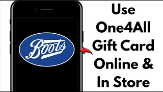 NEW! Use One4All Gift Card Online at Boots (Working) 2025!