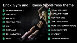 Gym brick gym fitness WordPress Theme RTL | Themeforest Website Templates and Themes