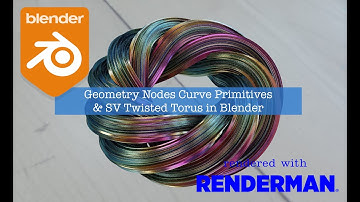 LIVENODING Geometry Nodes Primitive Curves and SV Twisted Torus Nodes