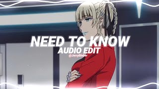 need to know - doja cat [edit audio] Resimi