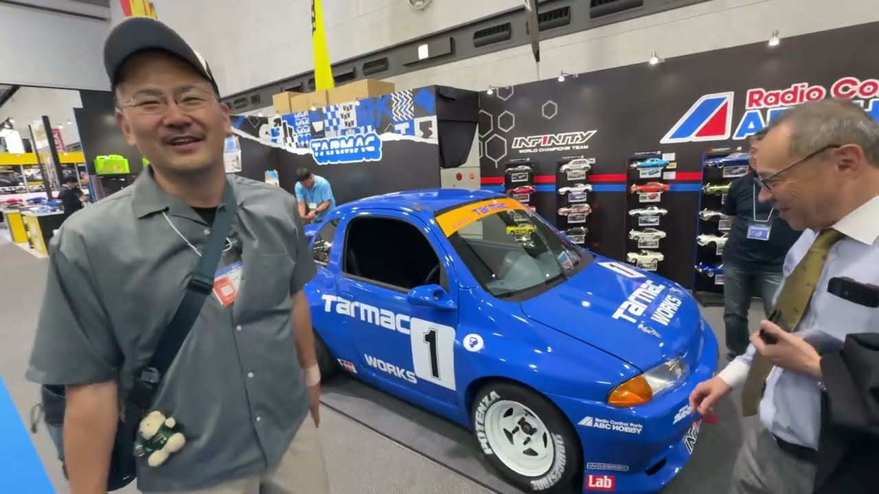 Miniature GT-R on display! ABC Hobby booth in the morning at