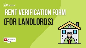 Rent Verification Form For Landlords