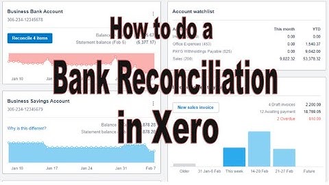 How to do a Bank Reconciliation in Xero