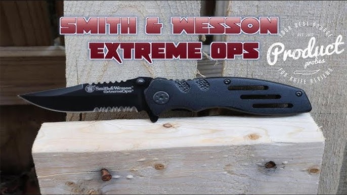 Smith & Wesson® SWA24SPCP Extreme Ops Liner Lock Folding Knife