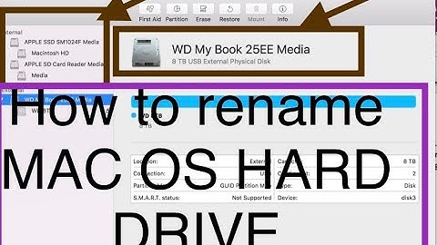 How to rename or edit Hard disk name in Mac book (Macintosh HD)