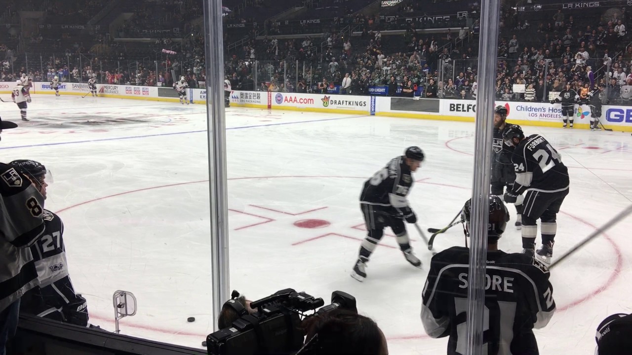 20170402 Los Angeles Kings Hockey Game Warm Up YouTube