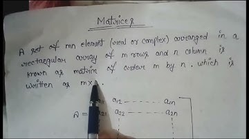Introduction to matrices point to point| FJ | #matrices