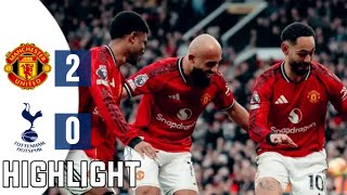 Man United vs Tottenham 2-0 || Highlights Hasil Liga Inggris Tadi malam