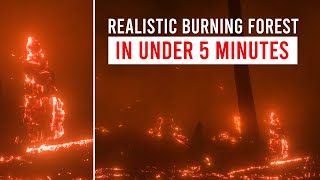 Realistic Burning Forest in UNDER 5 minutes! - After Effects Tutorial