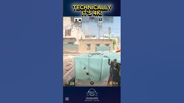 TECHNICALLY, IT’S 4K! 😂 | AK-47 + Glock on Dust2 | CS2 #shorts #cs2 #ak47 #quad #csgo #gaming
