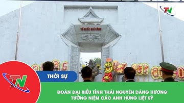 Đoàn Đại biểu tỉnh Thái Nguyên dâng hương tưởng niệm các anh hung liệt sỹ