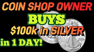 COIN SHOP bought $100k of SILVER TODAY!