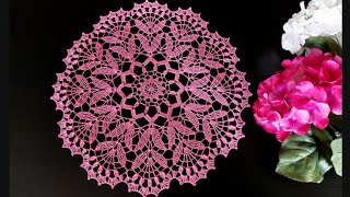 Crochet Doily| Step by Step Instructions| #doily #tablemat #crochetworldcreations screenshot 3