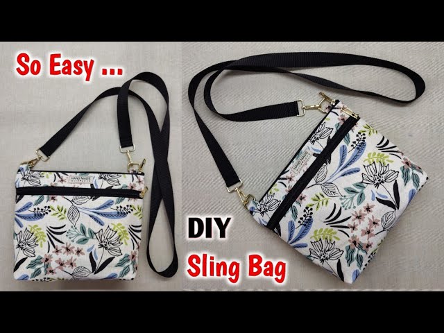 DIY Crossbody Sling Bag – Free Pattern – diy pouch and bag with sewingtimes