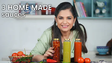 3 Homemade Sauces I Tomato Ketchup I  Sweet Chili Sauce I Green Chili Sauce I Pankaj Bhadouria