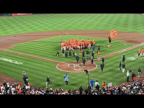 The championship was not official until the Bird showed up with the championship flag and player