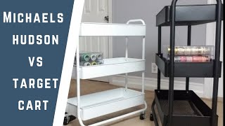 Planner Cart Comparison Side By Side | Michaels Hudson vs Target Wide Metal Cart