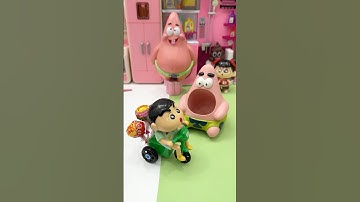 Satisfying with Unboxing Shin Chan and Patrick Star Toys ASMR #asmr #funny #toys#relaxing #shorts
