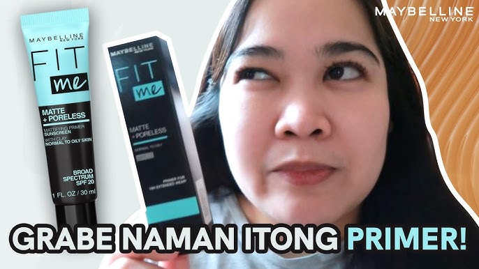 Maybelline Fit Me Matte and Poreless Mattifying Face Primer Review (& Viral  Amazon Makeup Sponge) - YouTube