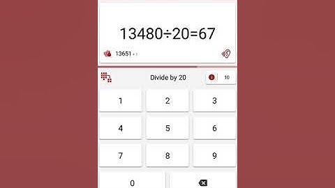 Math Tricks - Single game - To the bitter end - level 68 (Number Keyboard)