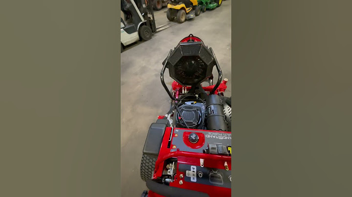 Toro Grandstand Multiforce with Leaf blower attachment
