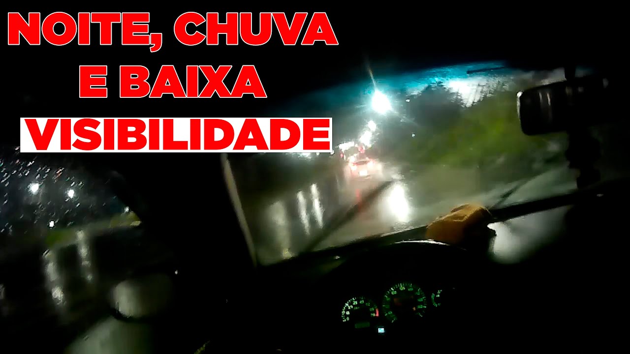 Dirigindo a noite na CHUVA com BAIXA VISIBILIDADE! - YouTube