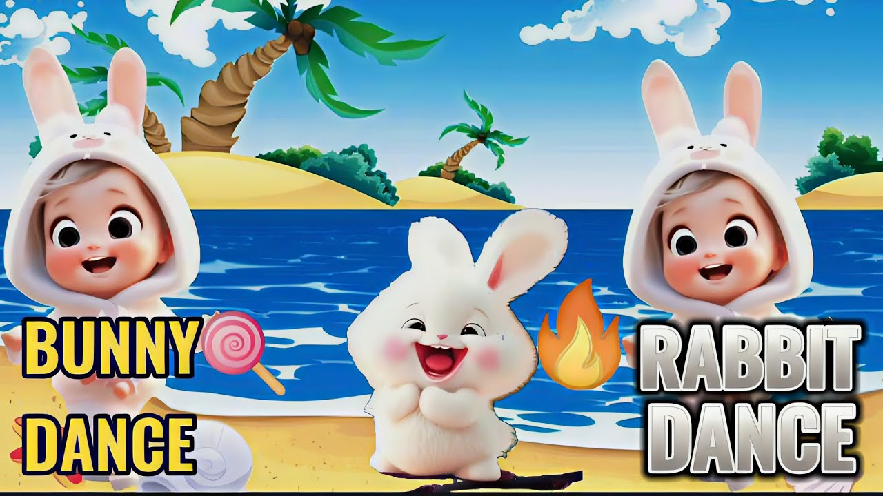 🐰🐇🐰Funny Bunny Dance Video | Cutest Rabbit Grooves Ever@DancingZooFun ...