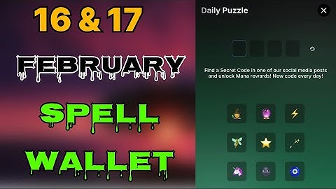 Spell wallet daily puzzle today 16 & 17 February | spell wallet daily puzzle | #spellwallet #combo |