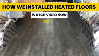 Van Build | Heated Floor/Flooring Installation