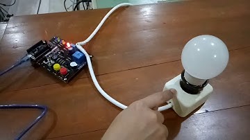 IoT menyalakan lampu dengan blynk pada hape