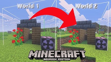 How to export and import structures between worlds with structure block in minecraft bedrock.