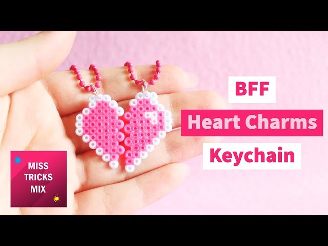 How To Make Embroidered Perler Bead Conversation Hearts - Oh