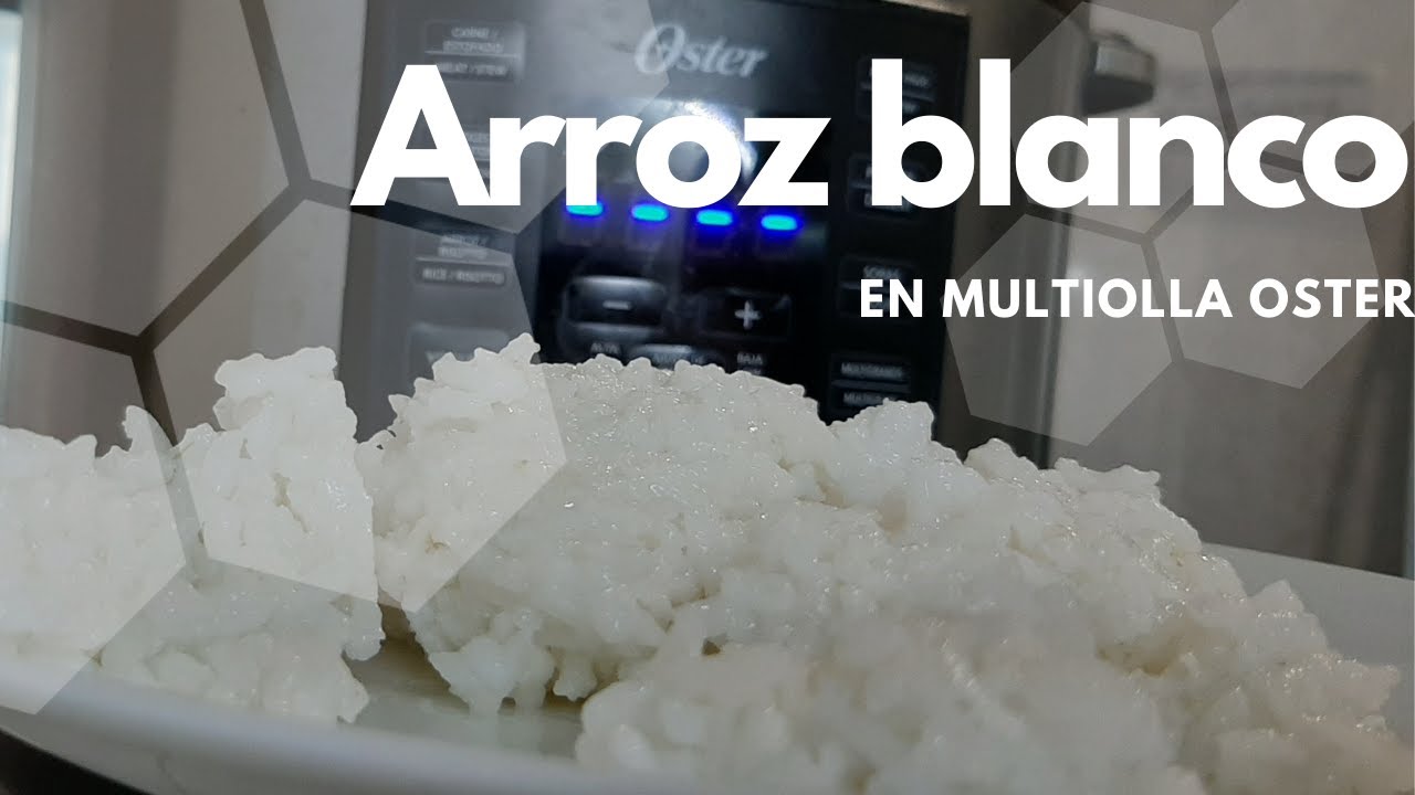 Cómo hacer ARROZ BLANCO DELICIOSO Y SALUDABLE en multiolla Oster | La MEJOR RECETA