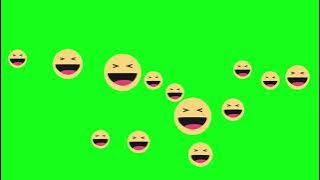 Emoji Ketawa Ngakak Rame Rame GREENSCREEN Laugh Emoji Flying #ToekankFreeFootage