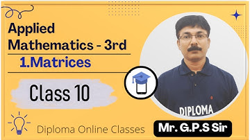 Class 10 Chapter 02 Applied Mathematics 3rd Diploma Online Classes