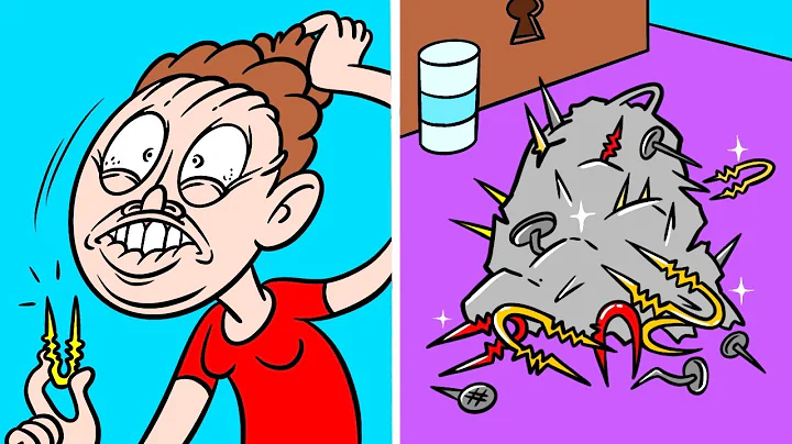 7 RELATABLE SITUATIONS ANYONE CAN RELATE TOO || Weird and Funny cartoons by 123Go! Animated