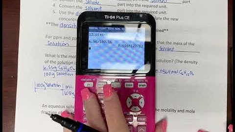 Converting Concentration Units