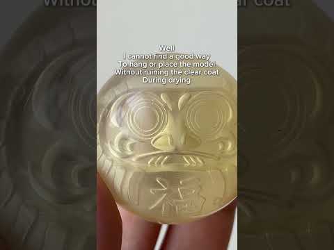 Why i don’t just clear coat clear resin 3d print  #3dprint  #3dprinting  #resinprinting