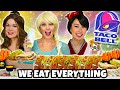 WE EAT EVERYTHING AT TACO BELL WITH FROZEN 2 ELSA, BELLE, AND MULAN. Totally TV Parody.