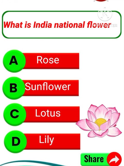 what-is-indian-national-flower-gkquiz-shorts-youtube