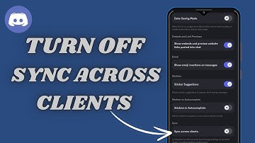 How To Turn Off Sync Across Clients On Discord