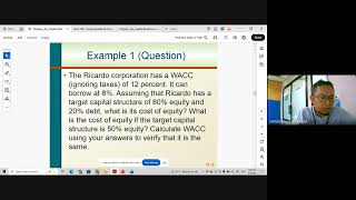 FIN537 CHAPTER 4 CAPITAL STRUCTURE