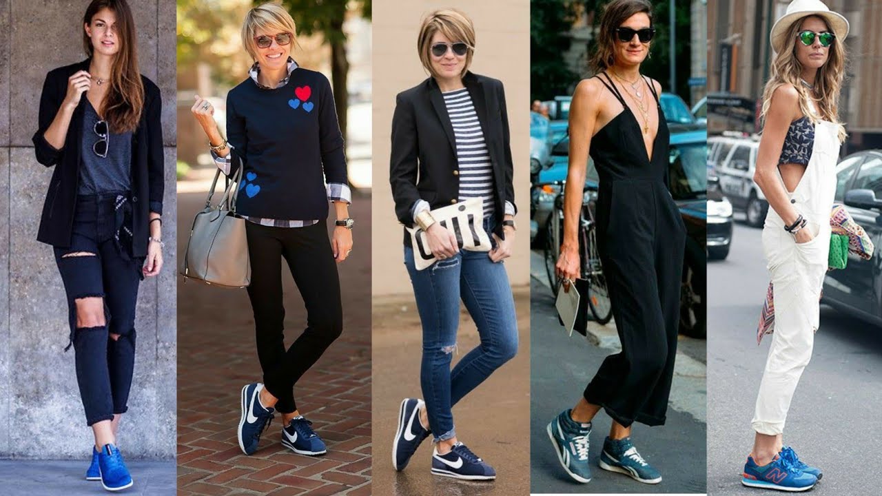 MODA 2021 LOOKS ZAPATILLAS DEPORTIVAS AZUL PARA CREAR OUTFITS Y DIVERTIDOS YouTube