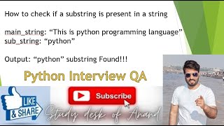 How to check if a substring is present in a string