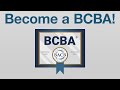 Becoming a BCBA