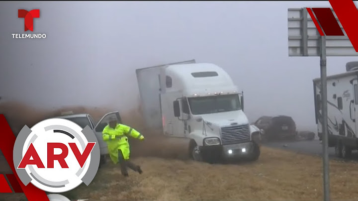 Imágenes del momento en que un camión se estrella con varios vehículos | Al Rojo Vivo | Telemundo